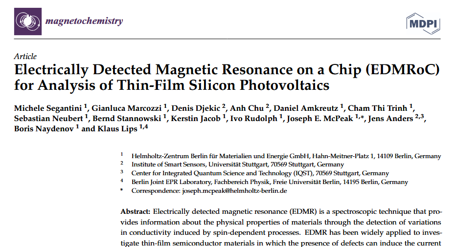Frist page of linked publication